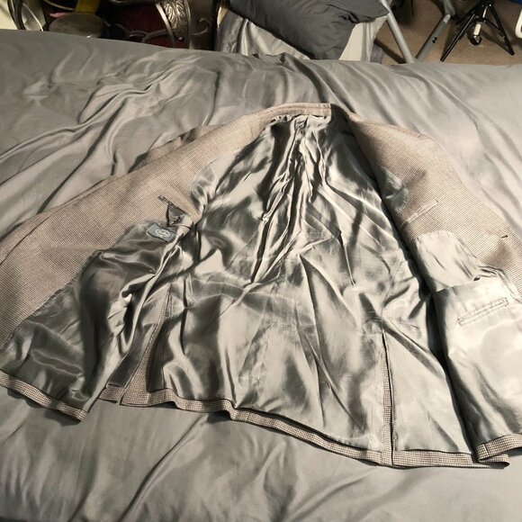 Pronto Uomo Platinum Mens Blazer Size 50 Reg 100% Wool - Picture 16 of 16